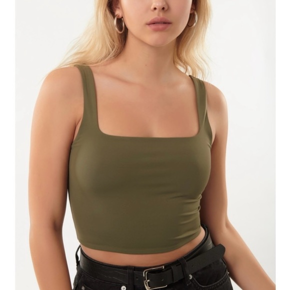 💖(2 for $15)💖 Garage Tia Square Neck Tank - Picture 1 of 4